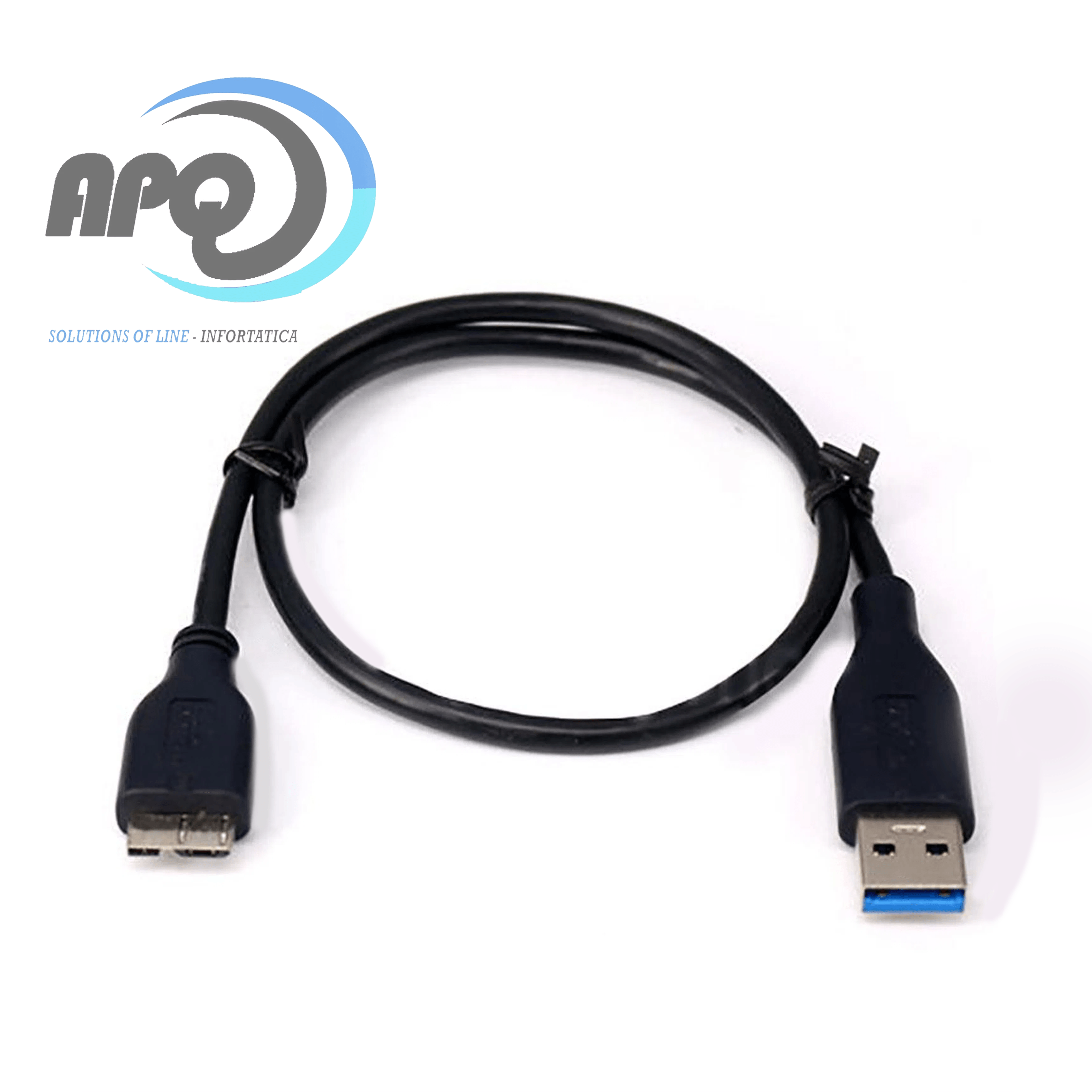 Cable USB 3.0 Macho A Micro B Para Disco Duro Externo Hdd Negro
