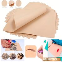 Pack 2 Piel de práctica de tatuaje , maquillaje permanente