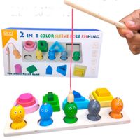 ENCAJE 2 EN 1 GEOMETRICO Y PESCA APILABLE