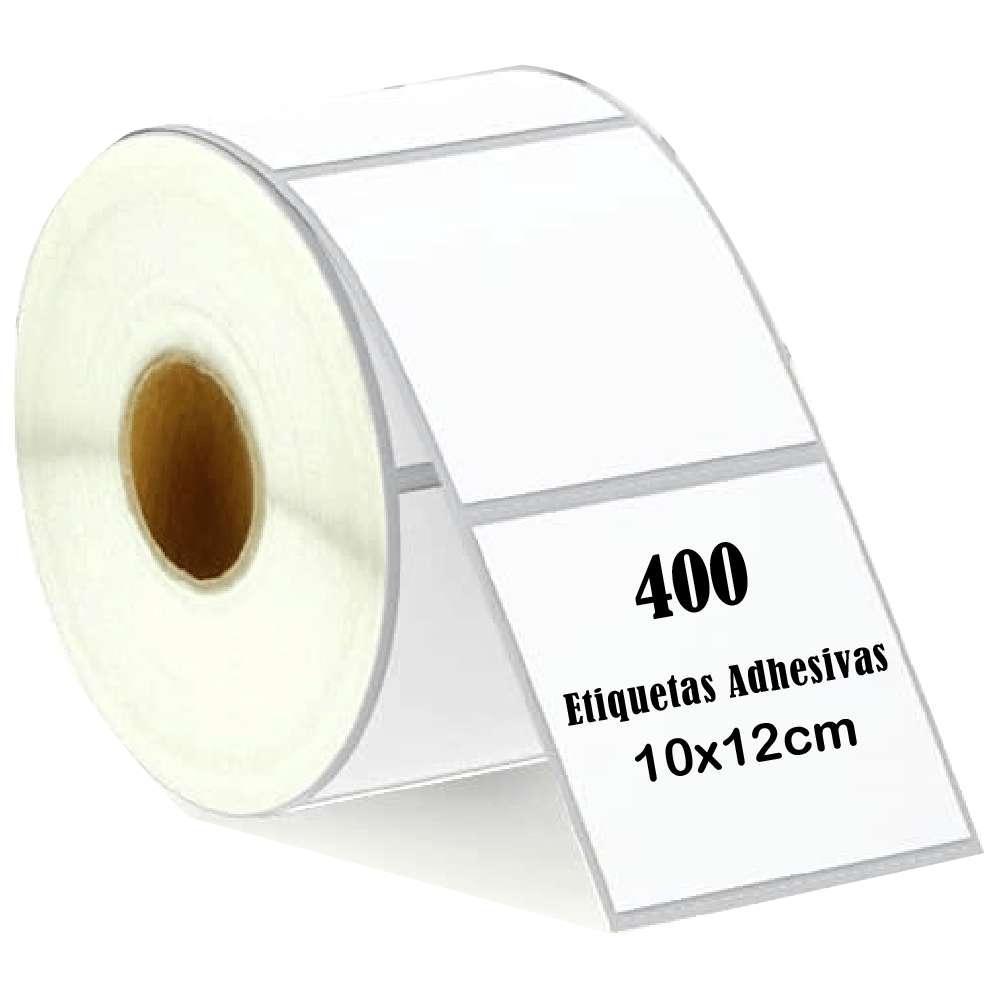 Rollo 400 Etiqueta Termica Adhesiva 10x12cm