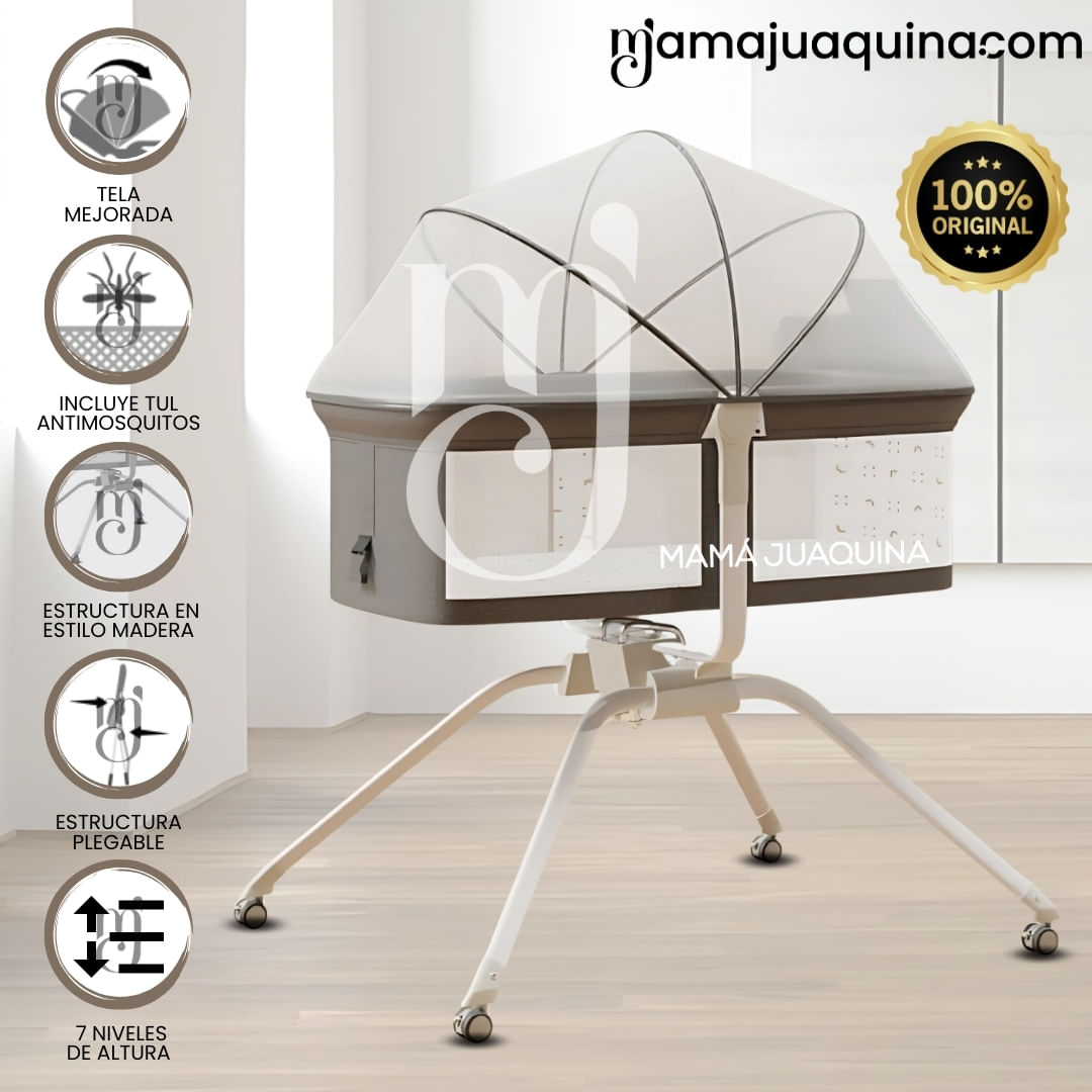 Cuna Colecho Mecedora 2 en 1 «MOON» de Lujo Coffee