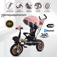 Triciclo Guiador GIratorio «MAXI» con Bluetooth Rosa
