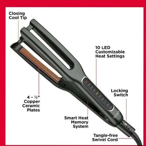 Plancha Revlon de Cobre doble Placa RVST2204N1 Negro !OFERTA!