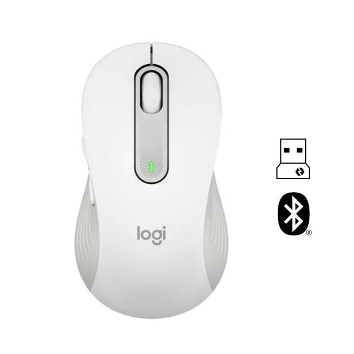 Mouse Logitech Signature M650 Silent Large Wireless/Bluetooth Blanco