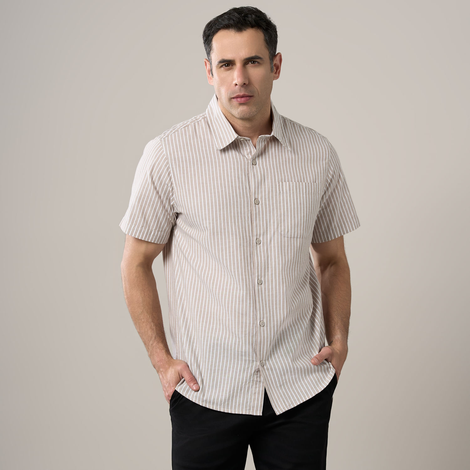 Camisa Hombre Madison Rayas R1