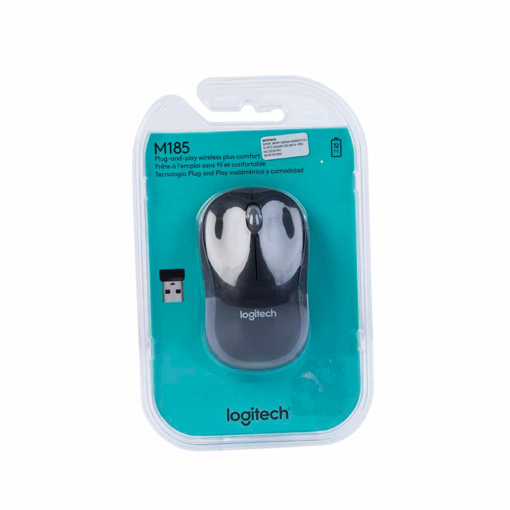 Mouse LOGITECH M185 Gris