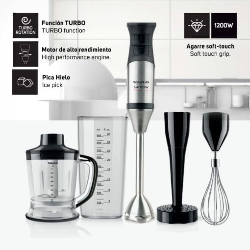 Batidora de Inmersión Taurus Bapi 1200 Premium Complete - OFERTA!
