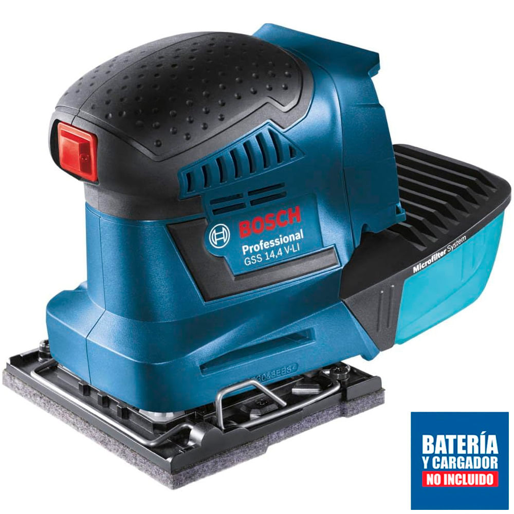 Lijadora Orbital Bosch Inalámbrica GSS 14.4 V LI Sin bateria