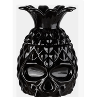 Taza Tiki en forma  de Piña Negro