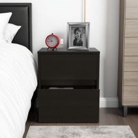 Velador Trivor 2 Cajones - Wengue