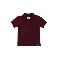 Polo Para Niño Manga Corta Algodón Unkel Burdeo Hush Puppies Kids