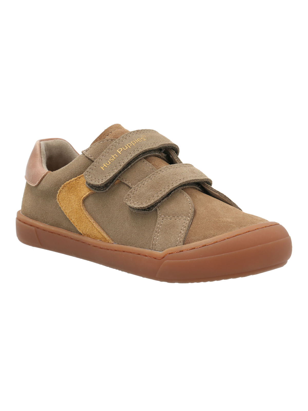 Zapatilla Para Niño Cuero Maluk Vl Café Hush Puppies