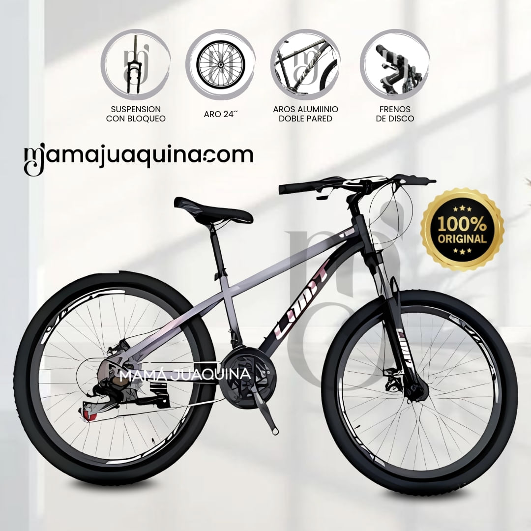 Bicicleta Deportiva Aro 24 «LIMIT» Edición Limitada Gris