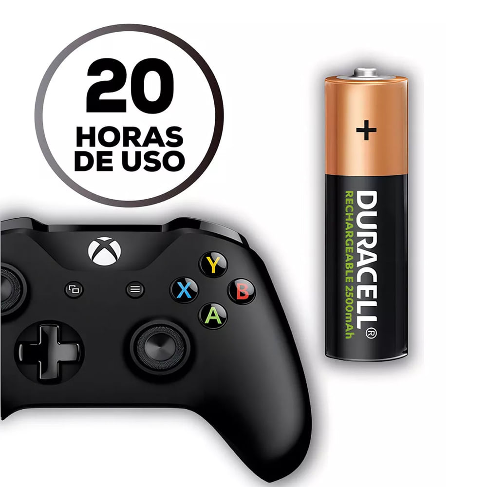 Pilas AAA recargables DURACELL 2500mAh Blister x 4 Unidades baterias