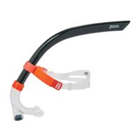 Tubo de Natación Zoggs Centre Line Snorkel Negro/Anaranjado