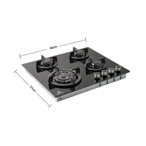 Encimera Multigas 4 Quemadores Egi-604Vdneg - OFERTA!