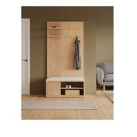 Recibidor Moderno Zenda color Roble Natural 1 puerta TU MESITA
