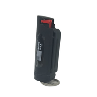 Gas Pimienta 20 ml Aerosol Tipo Llavero Portable Defensa Personal Negro
