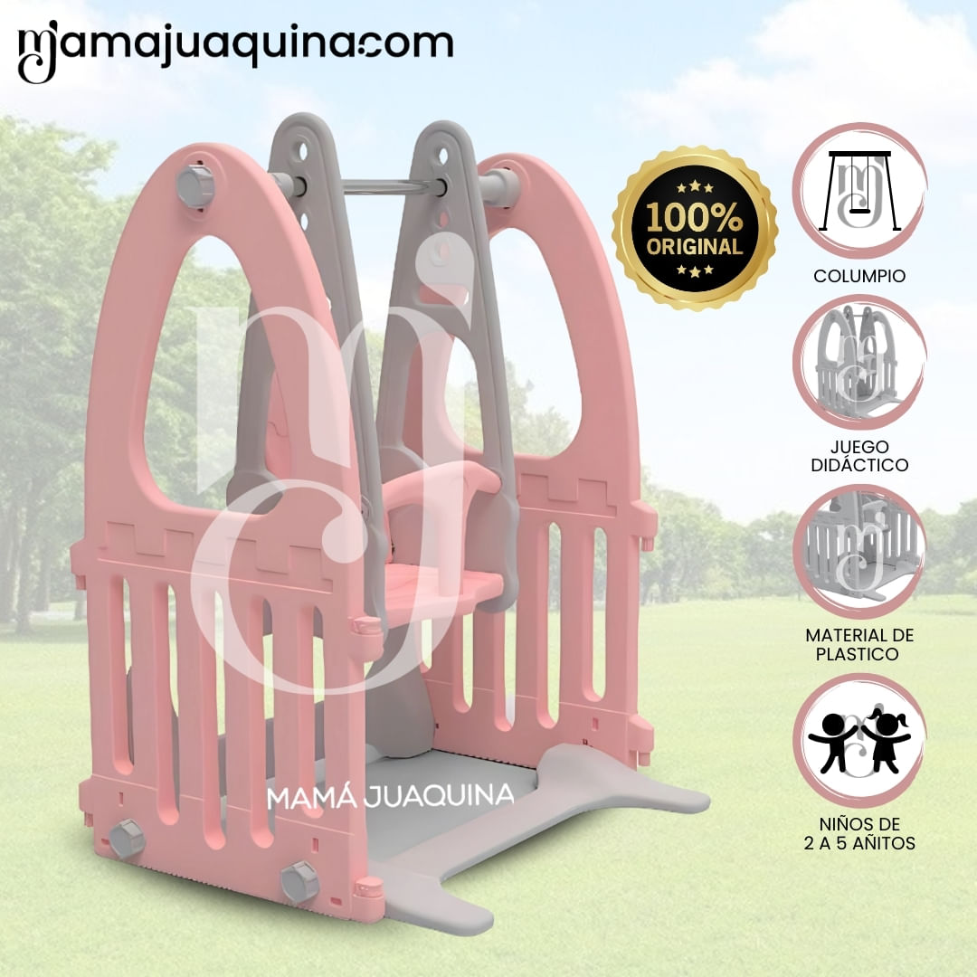 Columpio Antideslizante para Niños «ANNIE» Rosa
