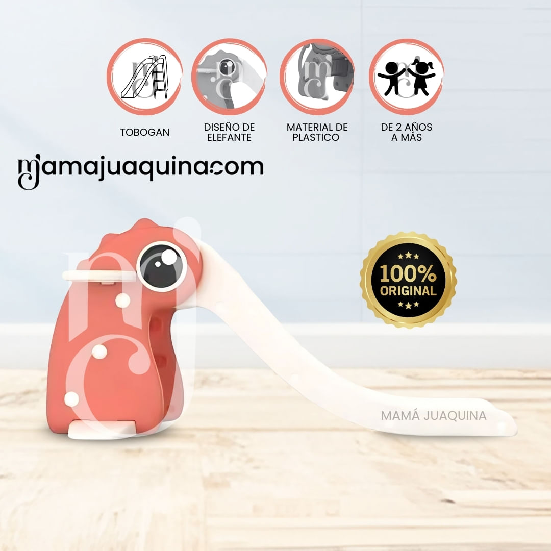 Tobogán para Niños «TYNO» con Escaleras Texturizadas Naranja