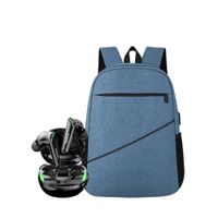 AUDÍFONOS BLUETOOTH XT92 LENOVO + MOCHILA URBANA PORTALAPTOP AZUL CLARO