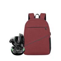 AUDÍFONOS BLUETOOTH XT92 LENOVO + MOCHILA URBANA PORTALAPTOP ROJO