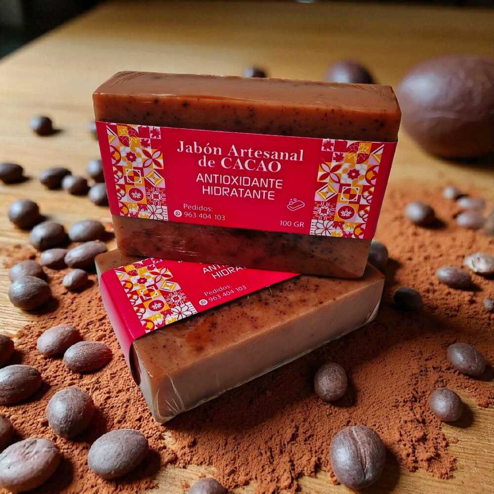 JABON DE CACAO ARTESANAL DE GLICERINA 100 GR.