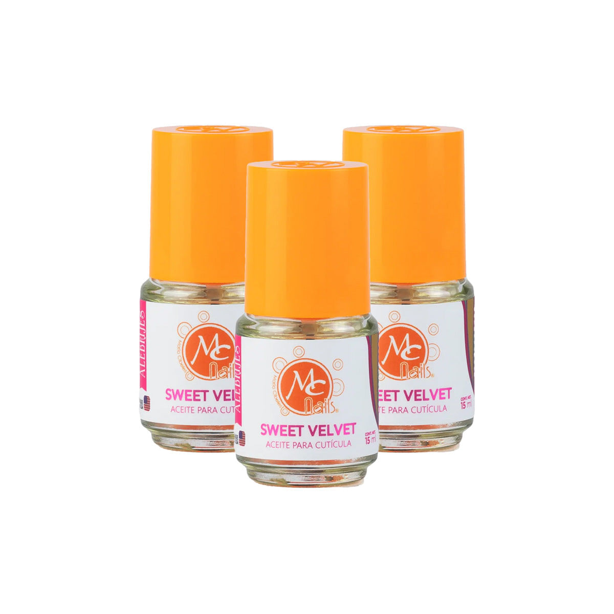 Aceite De Cuticula (Piña) 15Ml - Mc Nails 3 Unid