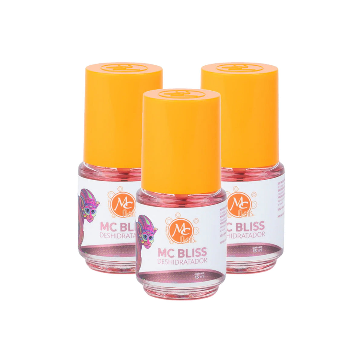 Mc Bliss Deshidratador 15Ml - Mc Nails 3 Unid