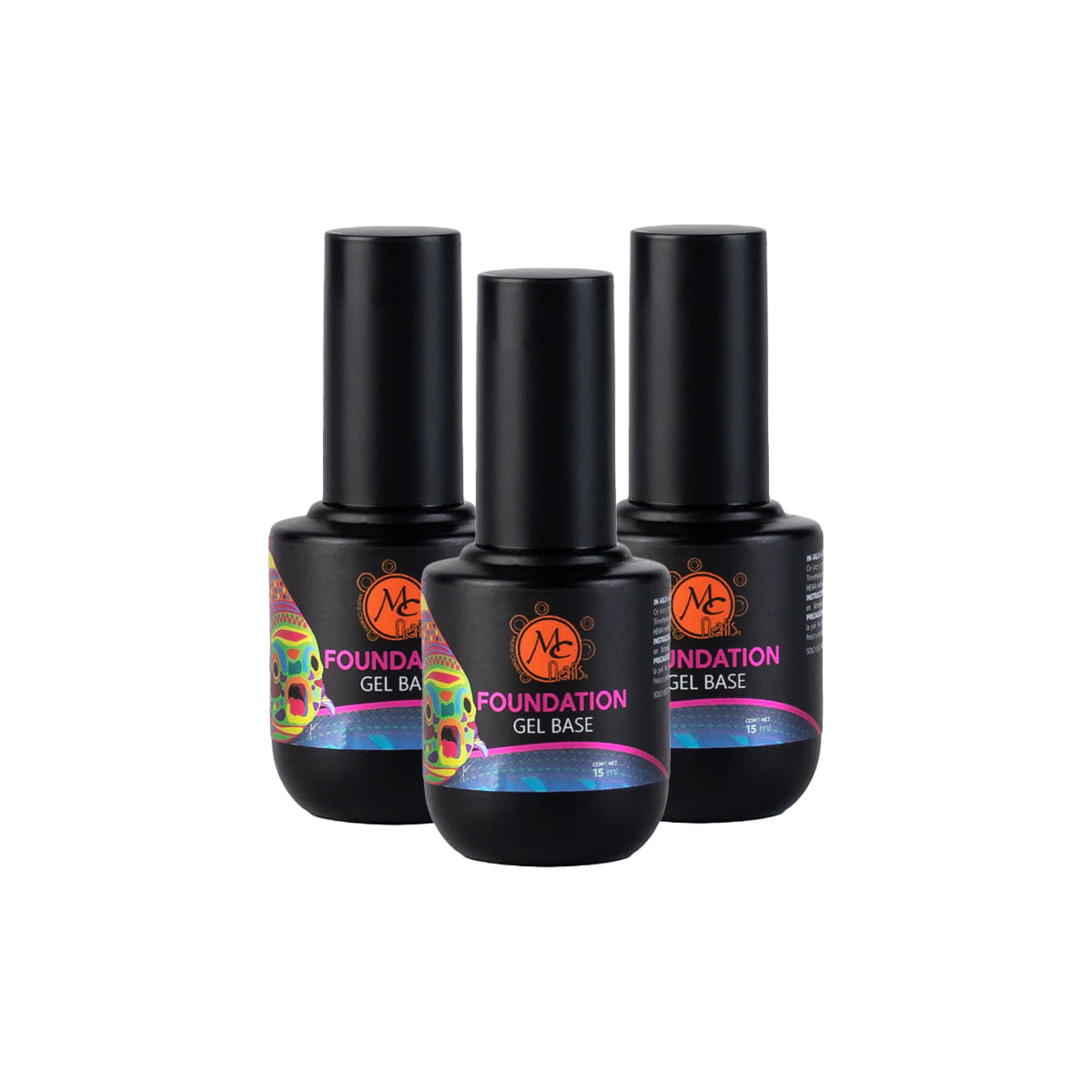 Gel Base Coat 15Ml - Mc Nails 3 Unid