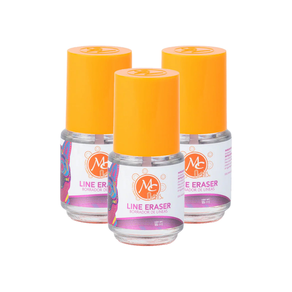 Liner Eraser (Borrador De Lineas) 15Ml - Mc Nails 3 Unid