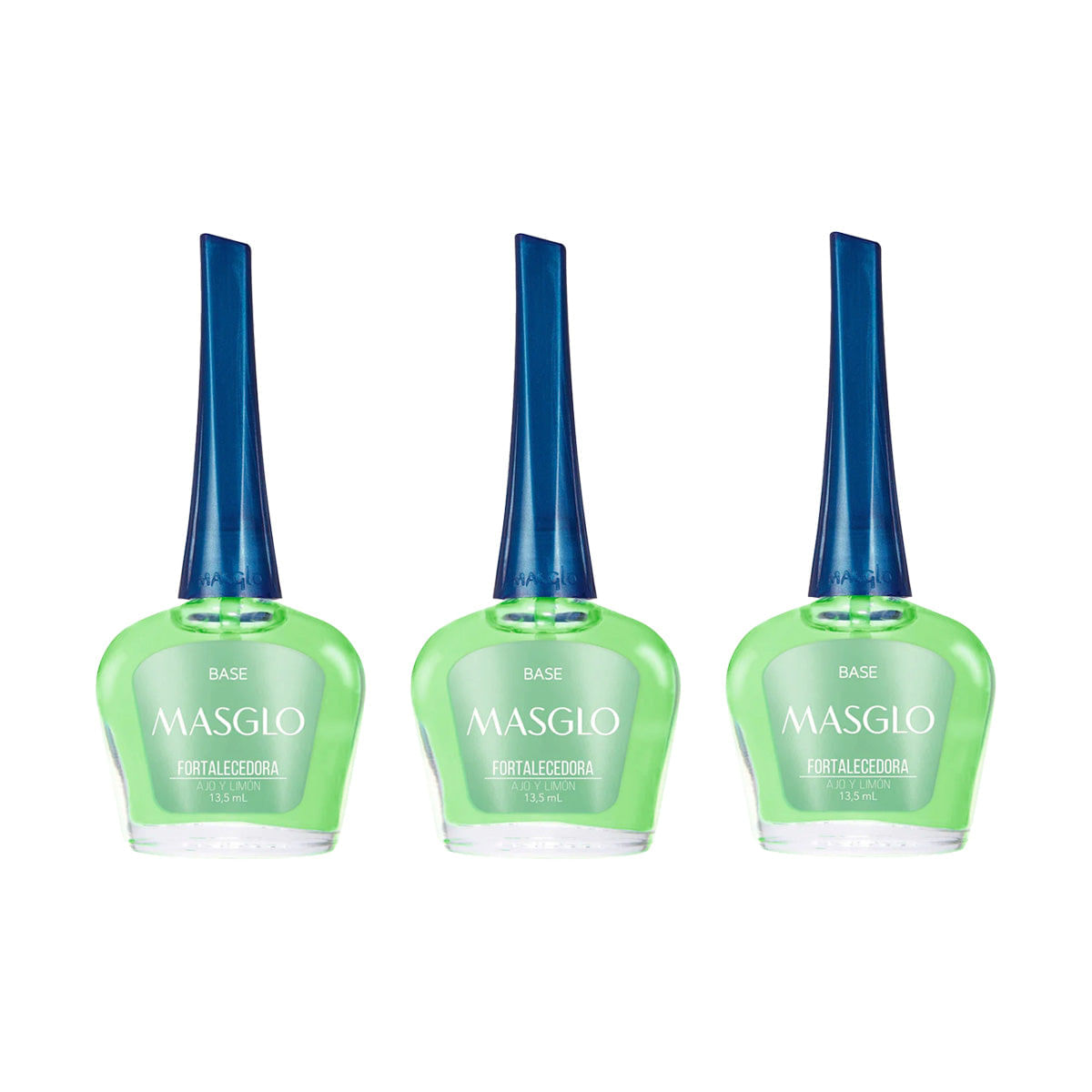 Masglo Base Fortalecedora Ajo Y Limon 13,5Ml - 3 Unid