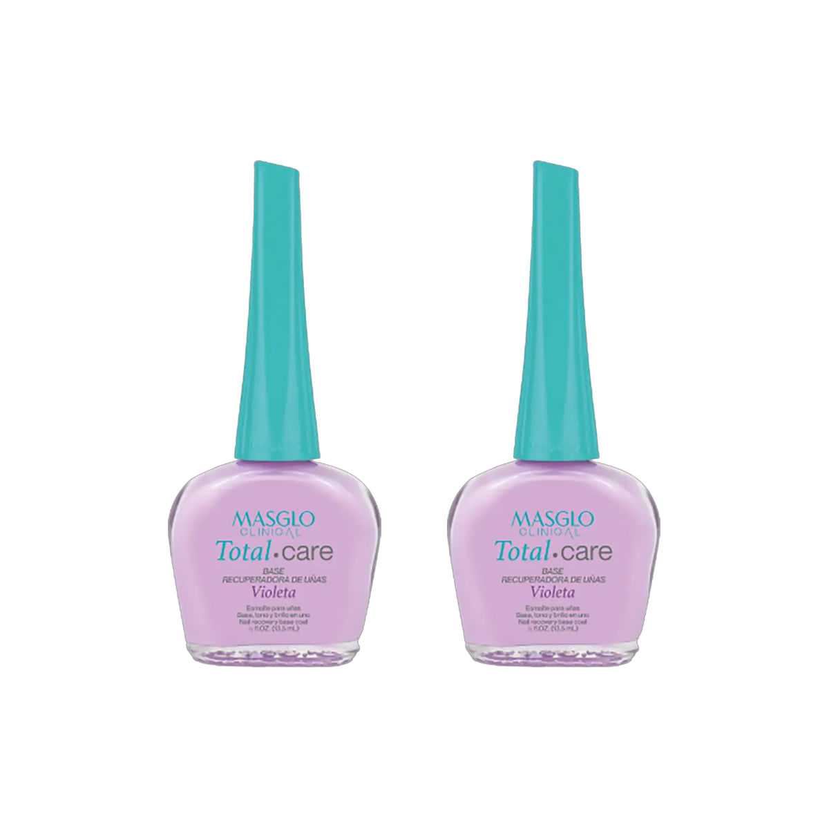 Masglo Base Recuperadora De Uña Violeta 13,5Ml - 2Und