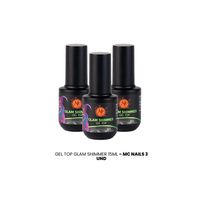 Gel Top Glam Shimmer 15Ml - Mc Nails 3 Unid