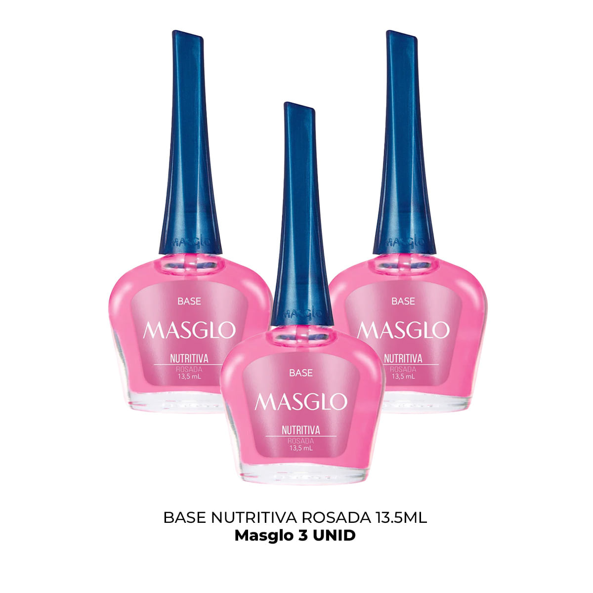 Masglo Base Nutritiva Rosada 13,5Ml - 3 Unid