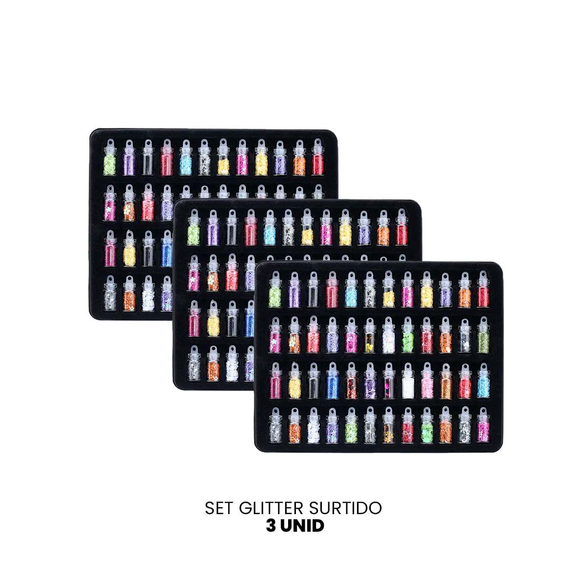 Set Glitter Surtido - 3 Unid