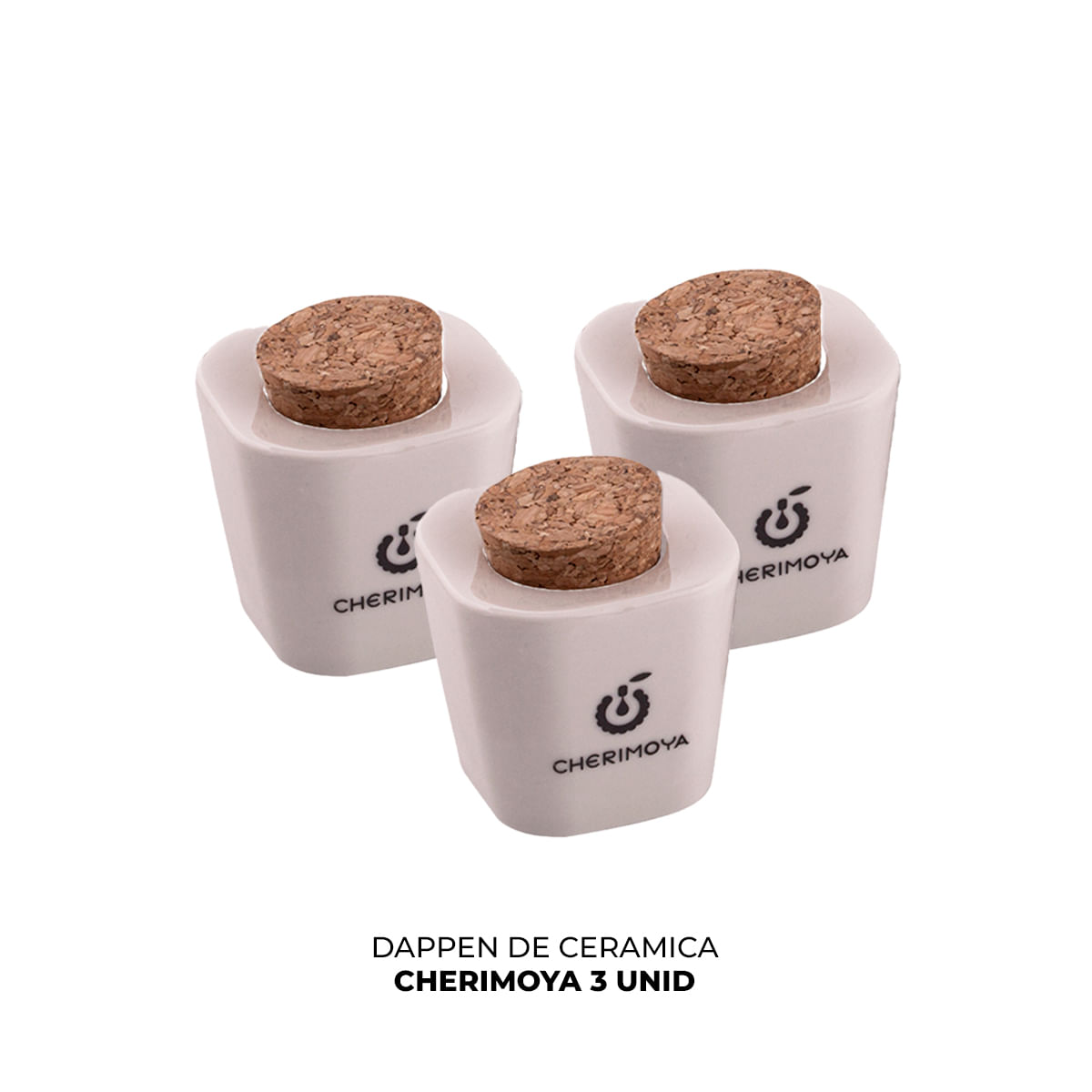 Cherimoya Dappen De Ceramica - 3 Unid