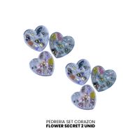 Flower Secret Pedreira Set Corazon - 2 Unid