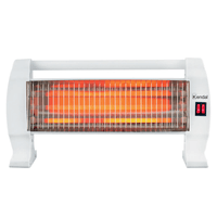 Estufa Calefactor de Cuarzo Kendal KC1200 Triple Tubo 1200W Cobertura 14m2