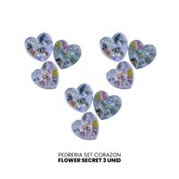Flower Secret Pedreira Set Corazon - 3 Unid