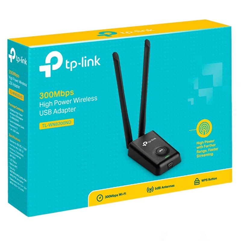 Adaptador Usb Tp-link Wifi Inalambrico Tl-wn8200nd 300mbps