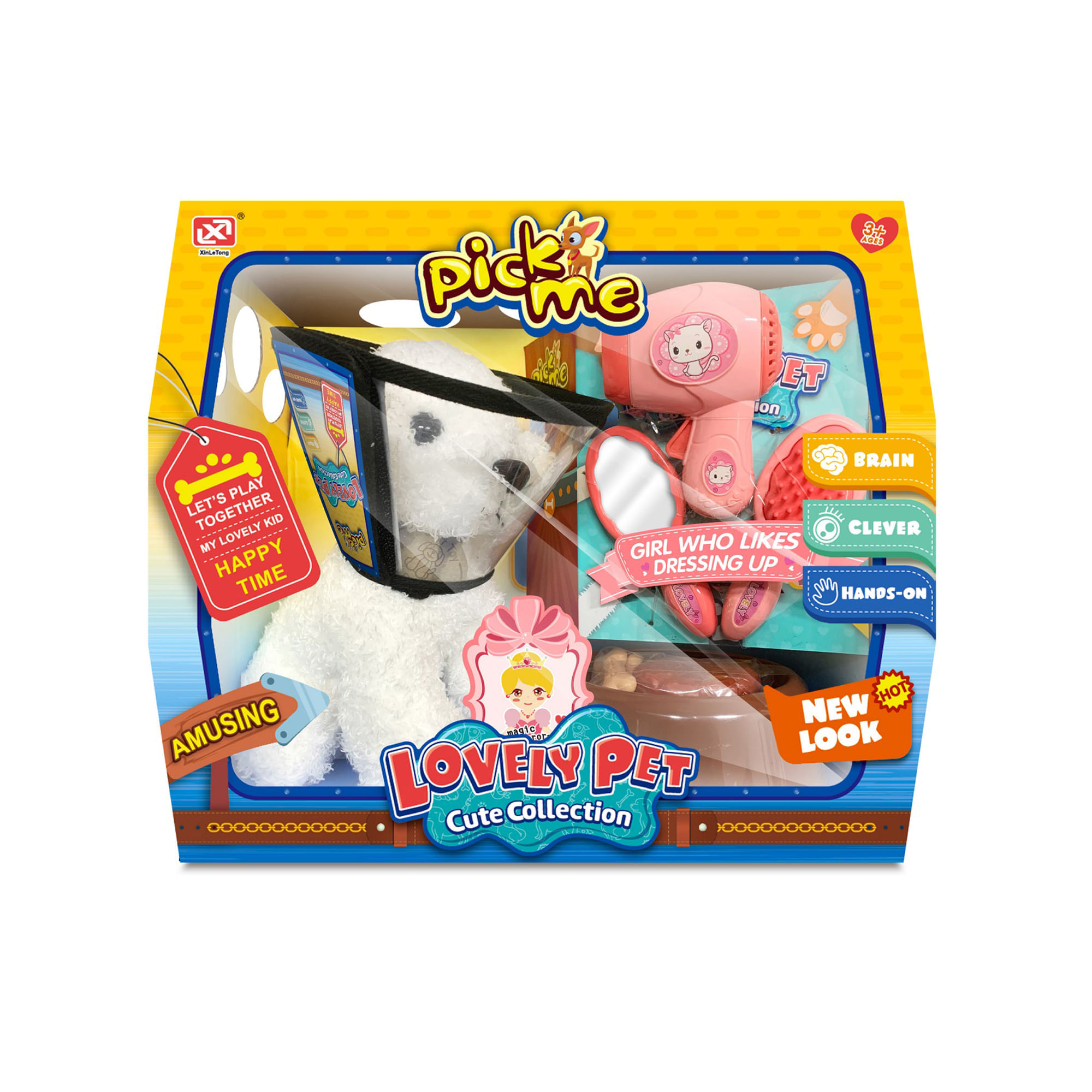 Plush Dog Beauty Set HUANGER 903-3