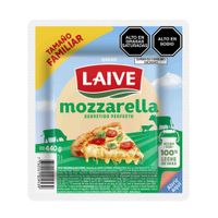 Queso Mozzarella en Tajadas LAIVE Paquete 440g