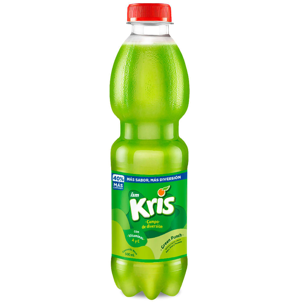 Bebida KRIS Green Punch Botella 500ml