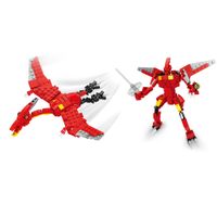 Bloques 2En1 Dino Rojo BRIGHT 123-712