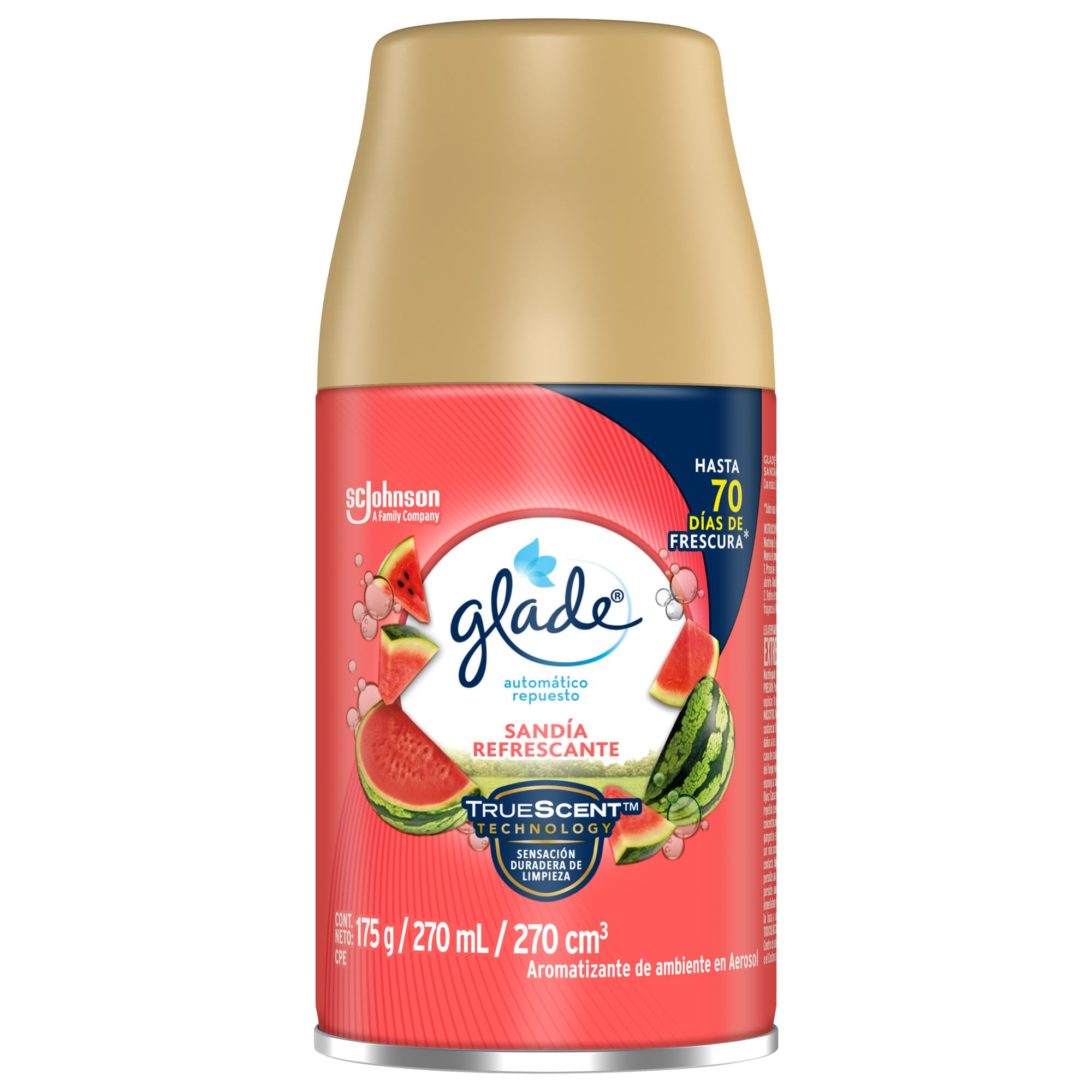 Repuesto para Ambientador Automático GLADE Sandía Refrescante Frasco 270g