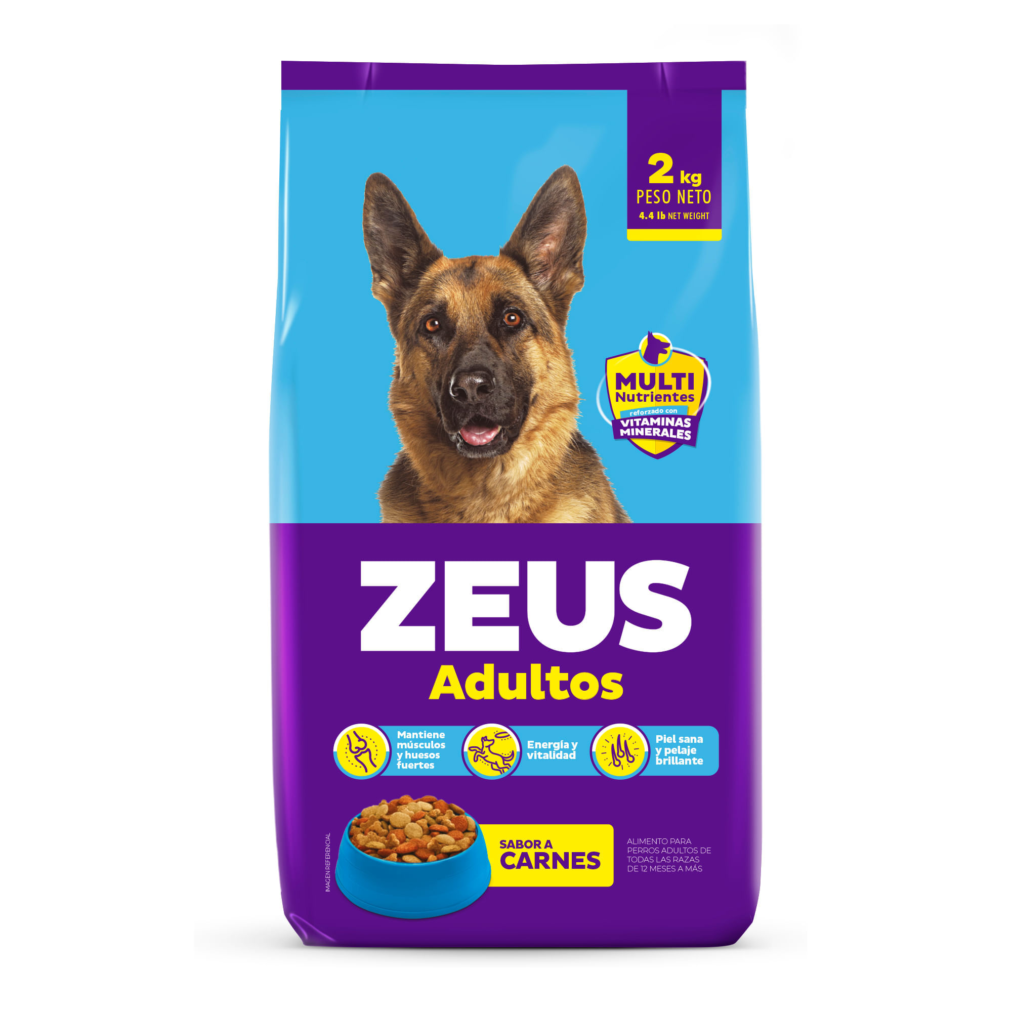 Comida para Perros ZEUS Adulto Bolsa 2Kg