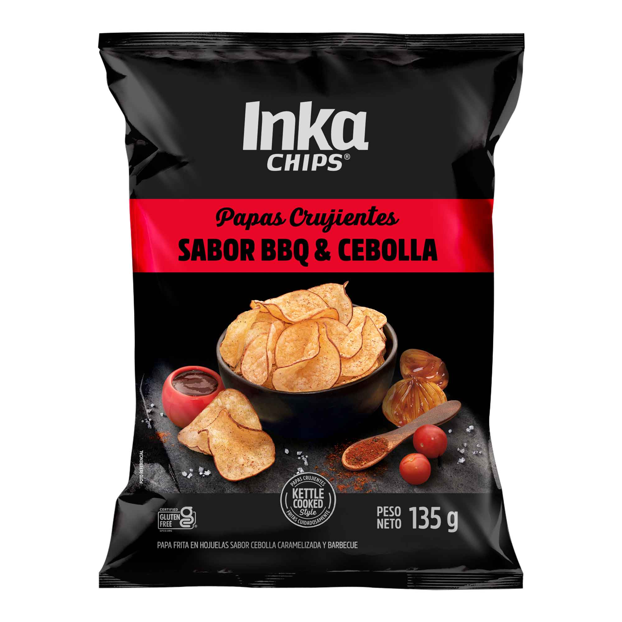 Papas INKA CHIPS con BBQ Bolsa 135g