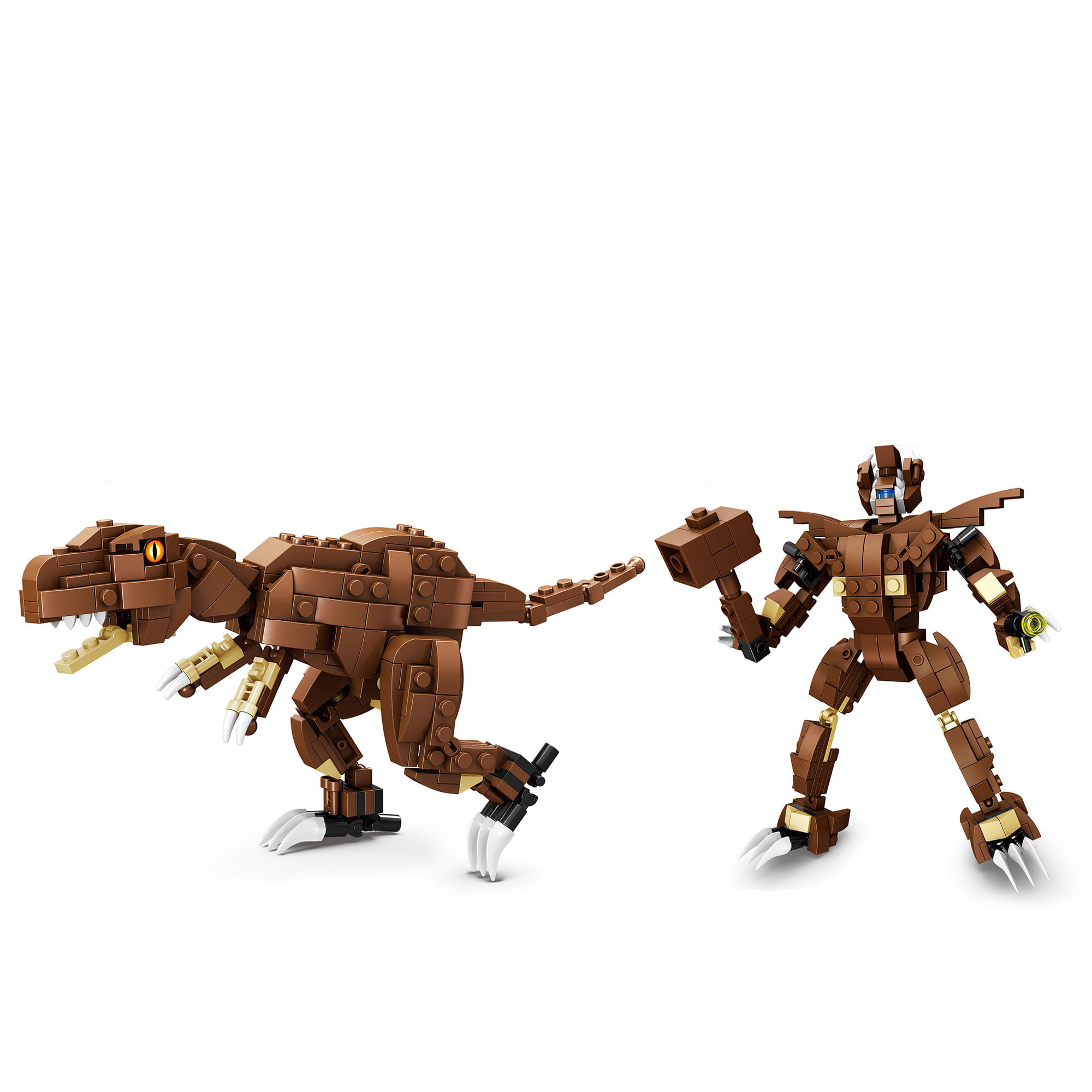 Bloques 2 en1 Dino Marron BRIGHT 123-711