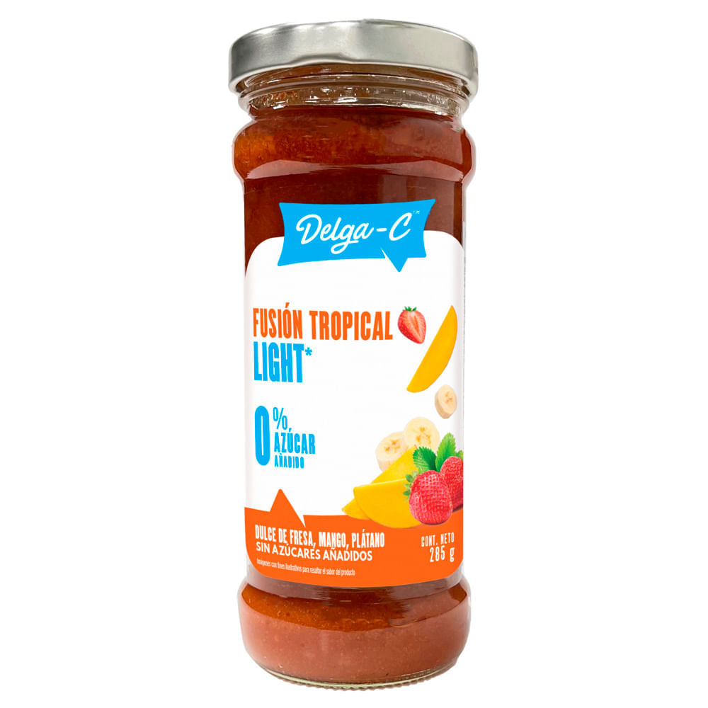 Mermelada DELGA-C Tropical sin Azúcar Frasco 285g
